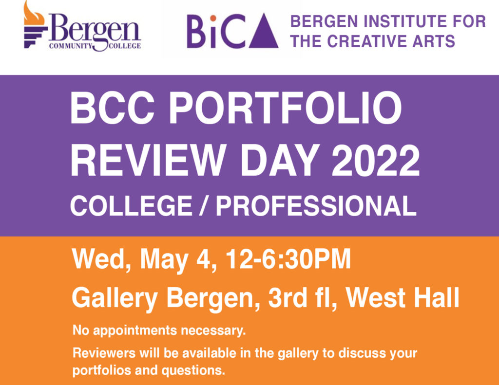 Portfolio Review Day at Gallery Bergen: Thursday, May 4